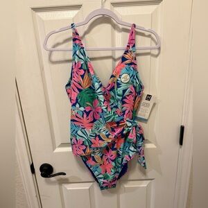 Tropical Floral Women's One Piece Swimsuit